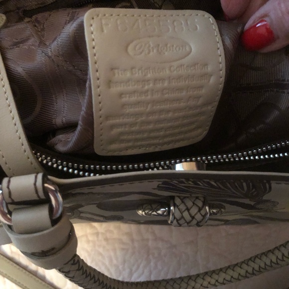 Brighton Ferrara Tassel Print Leather Tote - Picture 7 of 8